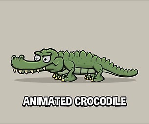 Animated crocodile