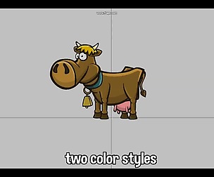Animated cow