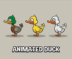 Animated duck