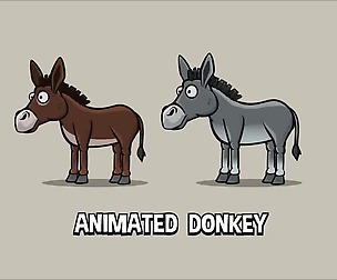 Animated donkey