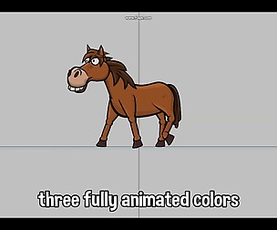 Animated horse