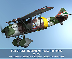Fiat CR.32 - Hungarian Royal Air Force - V159