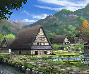Old Asian Town - Parallax Background