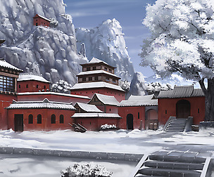 Eastern Temple - Quality Parallax Background