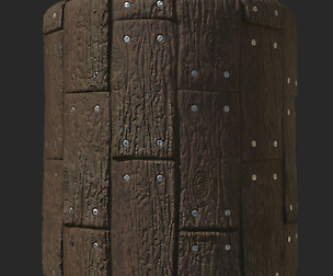 Wooden planks PBR texture