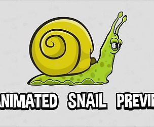 Animated snail