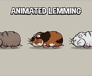 Animated lemming