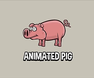 Animated pig
