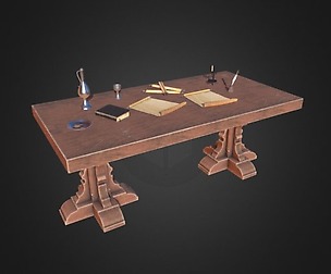 Medieval Table Setup