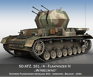 Flakpanzer IV - Wirbelwind - sPz.Jg.Abt.654