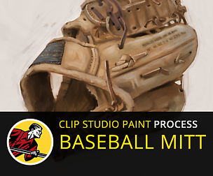 Painting Process: Baseball Mitt