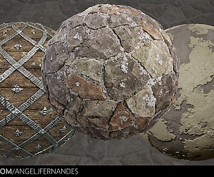 Material Pack 02 - WoodCage StoneFloor Stucco