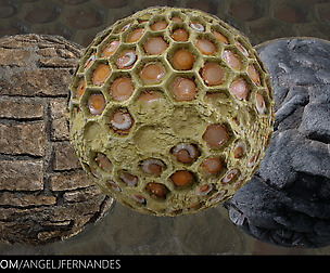 Material Pack 03 Cliff Honeycomb MedievalWall