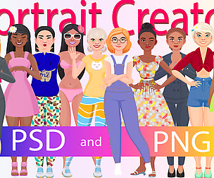 Character portrait creator (PSD)