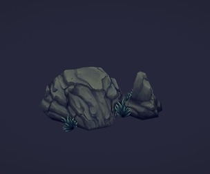 3d Hand Painted Rock Set