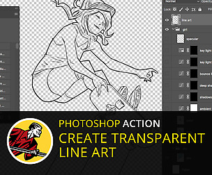 Create Transparent Line Art