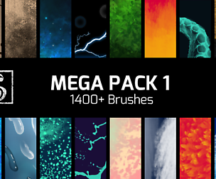 Shrineheart Mega Pack 1 — 40 Brush Packs for Clip Studio Paint (1400+ Brushes)