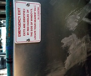 the smears on the bus