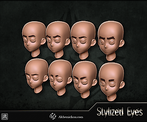 Stylized Eyes - ZBrush IMM Brush