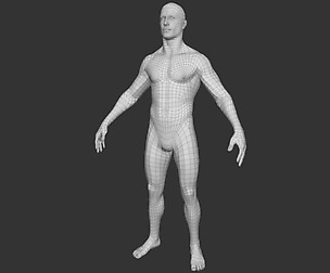 Base mesh male body