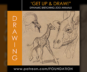 Dynamic Sketching: Zoo Animals