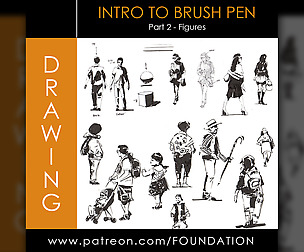 Intro to Brush Pen - Pt 2: Figures