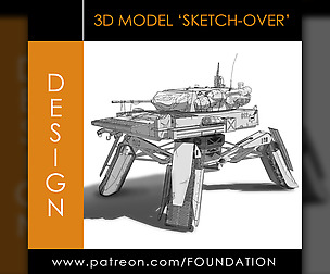 3D Model Sketch-Over