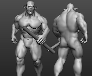 Troll textured