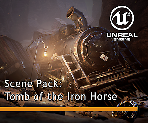 UE4 Scene - Tomb of The Iron Horse