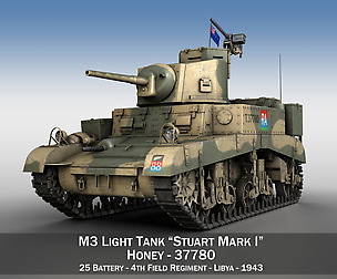 M3 Light Tank Honey - 37780