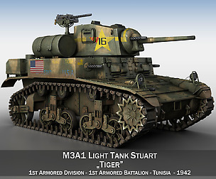 M3A1 Light Tank Stuart - Tiger