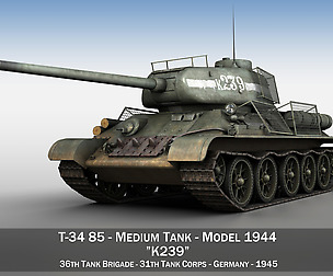 T-34 85 - Soviet medium tank - 239