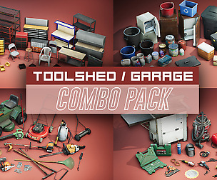 Toolshed / Garage Props COMBO PACK [UE4]