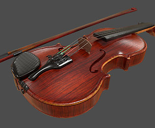 Viola and Bow - HQ PBR Prop