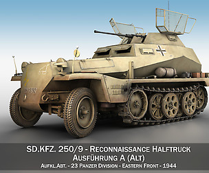 SD.KFZ 250/9 - Reconnaissance Halftruck - 23 PzDiv