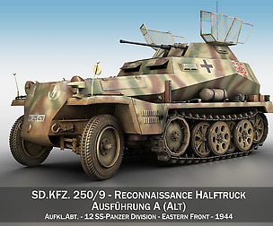 SD.KFZ 250/9 - 12 SS PzDiv