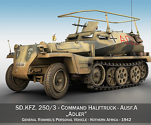SD.KFZ 250 3 - Adler - Halftrack command variant