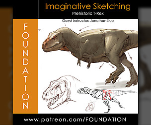 Imaginative Sketching: Prehistoric T-Rex