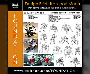 Design Brief: Transport Mech – Pt 1: Sketches