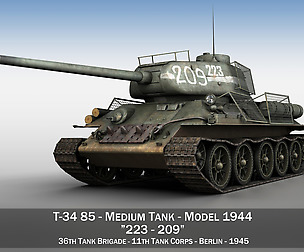 T-34 85 - Soviet medium tank - 223