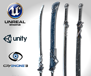 Sci-fi Swords Pack 1