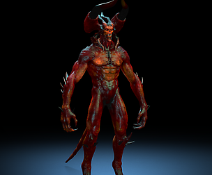 Demon big boss (1) Maya Rig