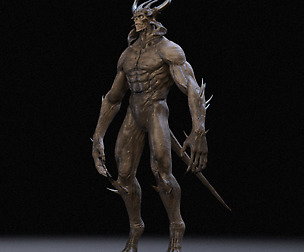 Demon Big Boss (2) Maya Rig