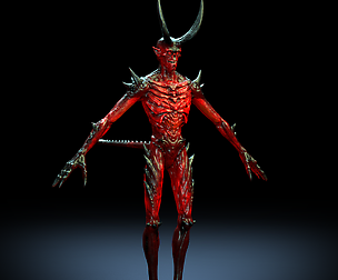 Skinny Demon Maya Rig