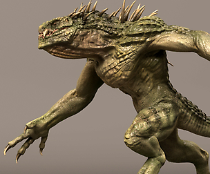 Dino beast creature Maya Rig