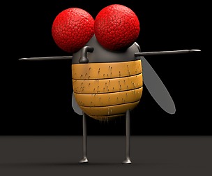 Cartoon Fly Fly Maya Rig