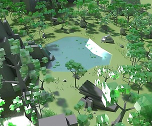 Boxy Forest Maya scenes