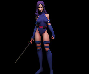 Psylocke Maya Rig