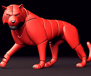 Tiger Mechanic Maya Rig