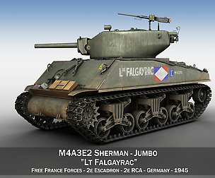M4A3E2 - Sherman Jumbo - Lt Falgayrac